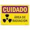 Signmission OSHA CAUTION RADIATION Sign, Radiation Area Spanish, 10in X 7in Decal, 7" H, 10" W, Landscape OS-CR-D-710-L-10183 - alternate 1